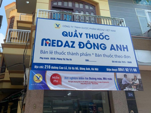 Văn phòng lấy mẫu MEDLATEC Đông Anh